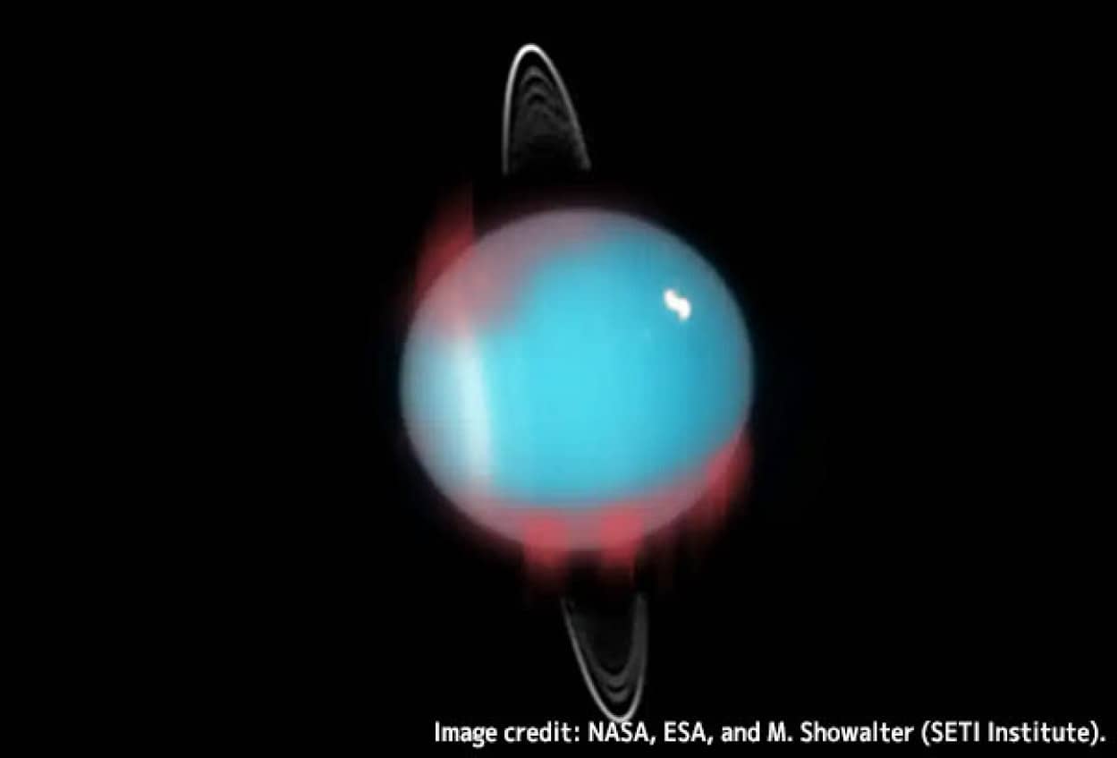 天王星で赤外線のオーロラを発見
