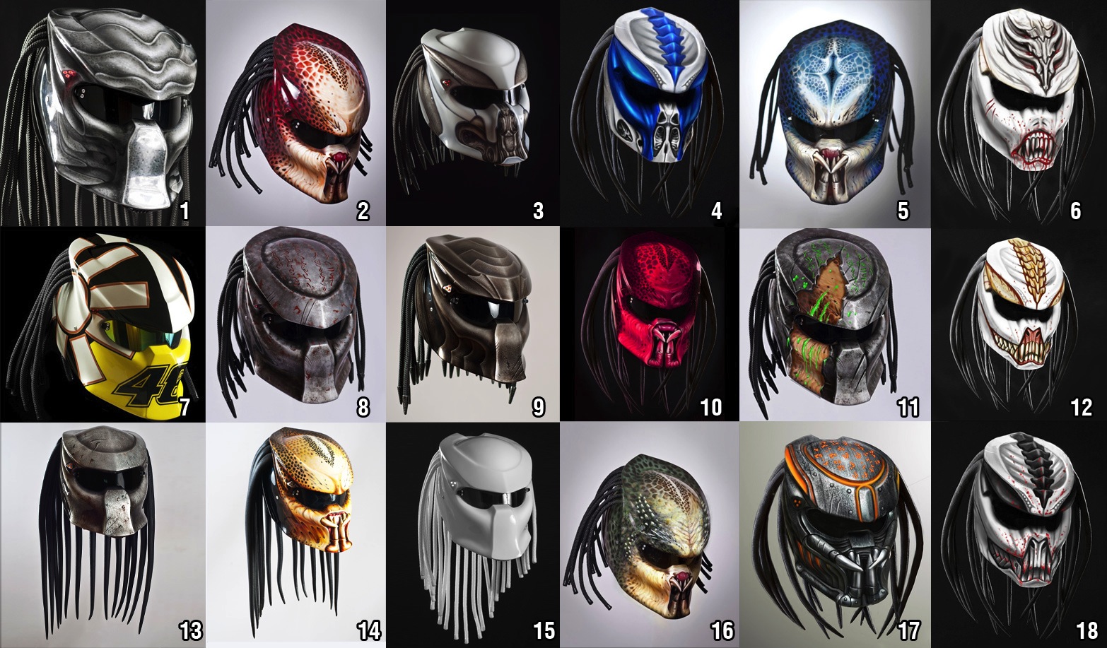 バイク乗れないけど欲しい プレデター型ヘルメット Helmet Predator 2 カラパイア