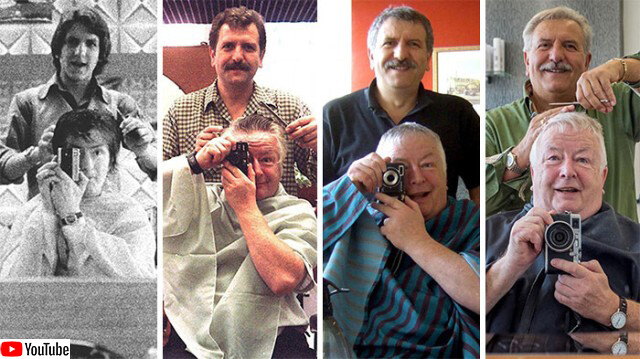 50年間同じ理髪店に通い同じ理髪師と共に写真をとった男性の尊い記録