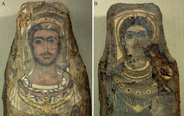 美しい装飾の織物で包まれた古代エジプトのミイラの中身の謎をCTスキャンで解明