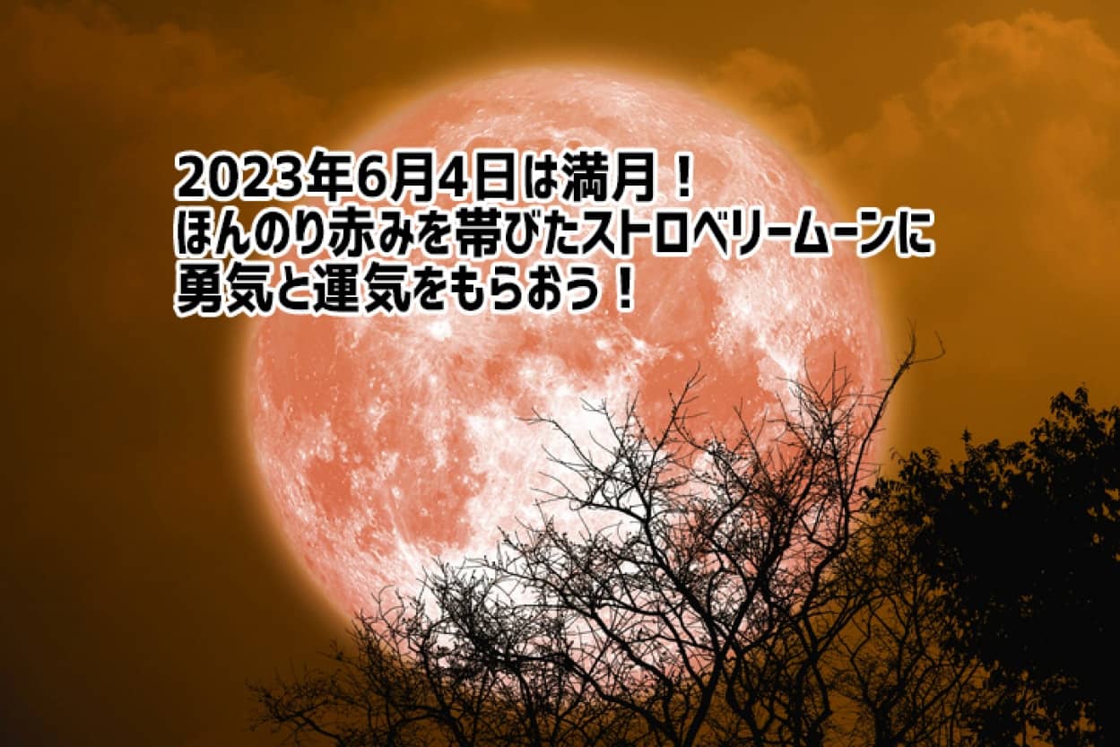 2023年6月4日の満月情報、見どころと楽しみ方