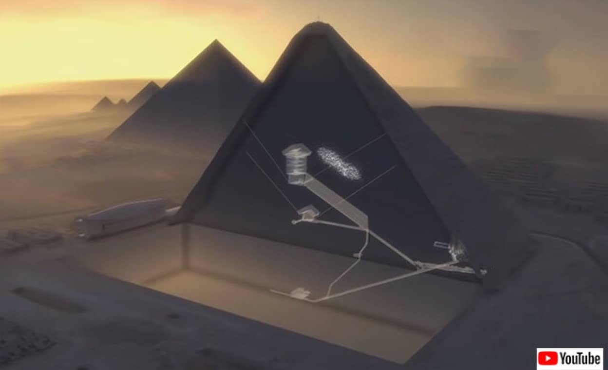 ギザの大ピラミッド内部の謎の空洞