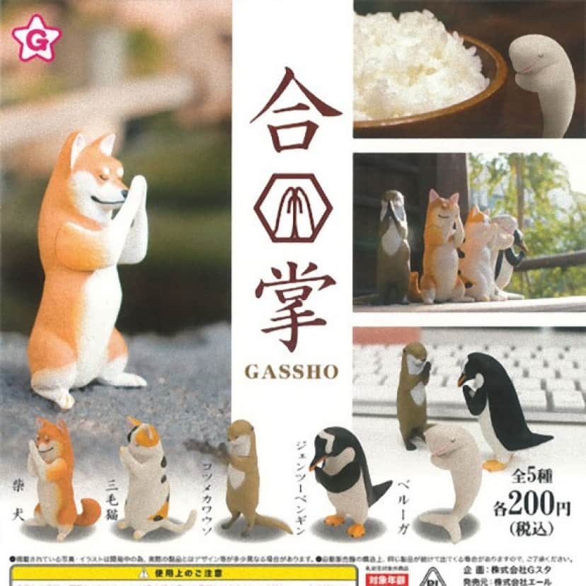 困った時の神頼み 動物たちと一緒に祈ることで祈願達成するかも 合掌する5種の動物フィギュアのカプセルトイ カラパイア 困った時の神頼み 動物たちと一緒に祈ることで祈願達成するかも 合掌する5種の動物フィギュアのカプセルトイ カラパイア