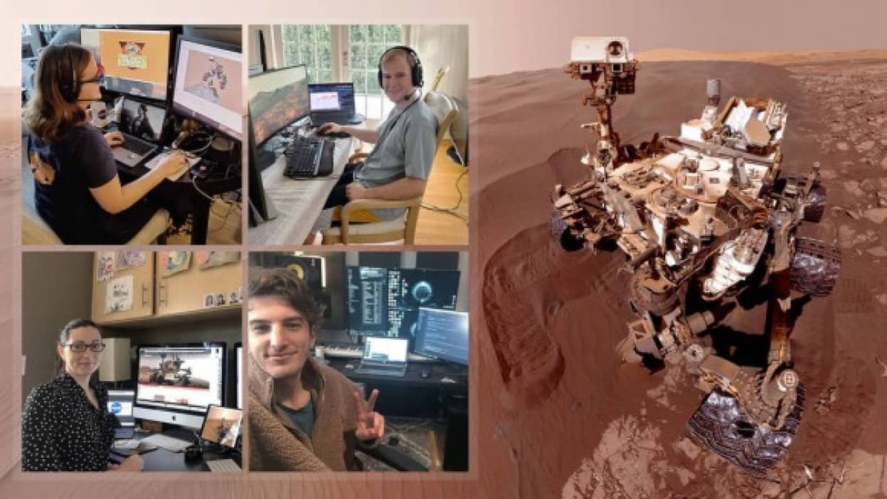 火星探査機を自宅操作