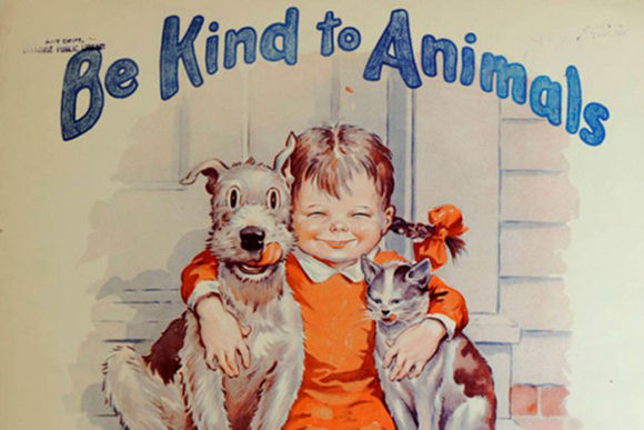 世界恐慌時代のアメリカで展開されていた「動物愛護週間」のポスター（1930年代）