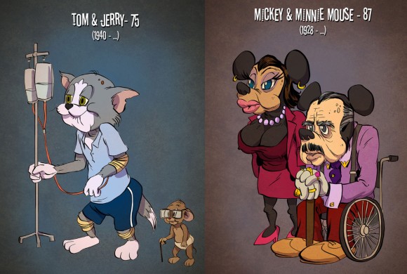 キャラクターたちも高齢化社会 ミッキーマウスなど アメリカの人気