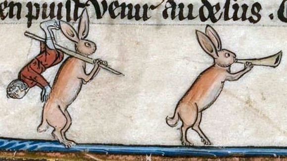 ウサギは悪の象徴だったのか 中世の写本に見られる殺人ウサギ カラパイア