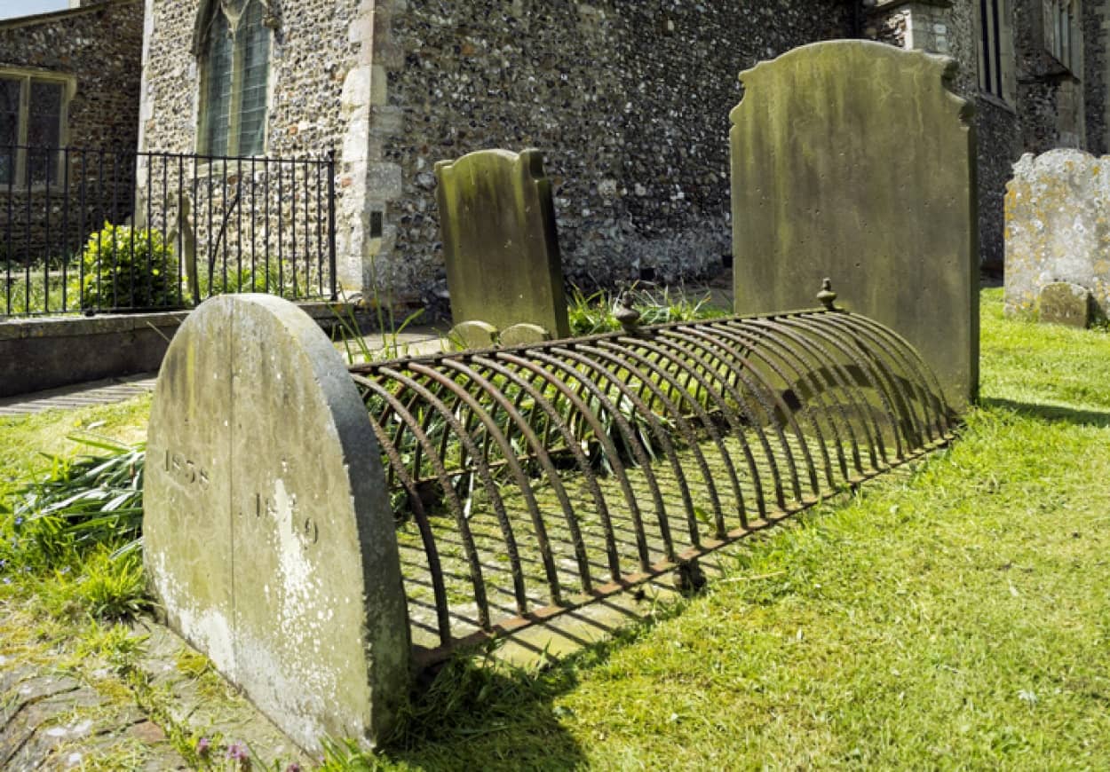 イギリスの死体盗掘人がら墓を守る方法