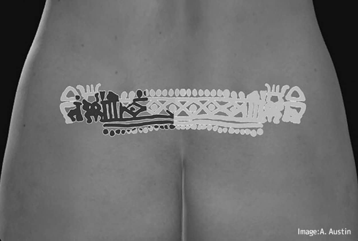 古代エジプト女性ミイラ臀部のタトゥの解読