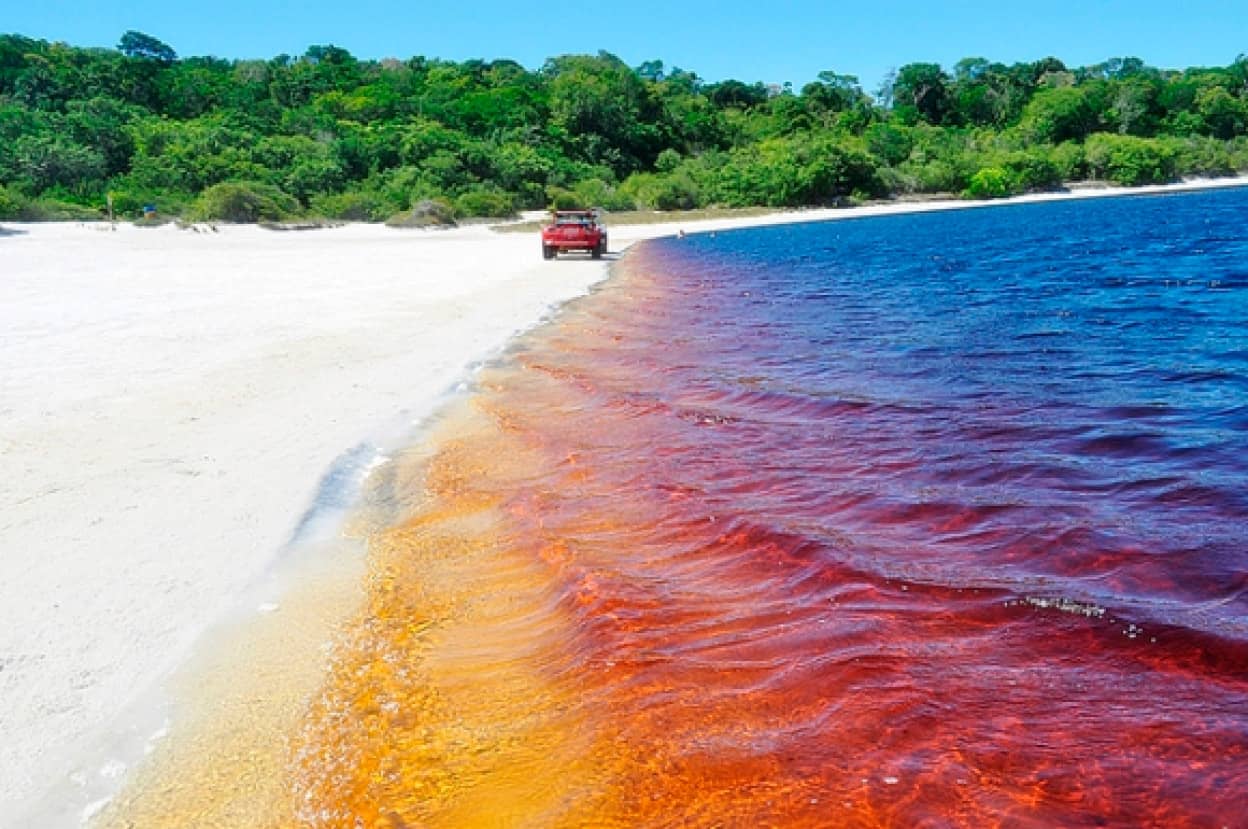 コカ・コーラ色の湖、ブラジルのアララクアラ湖