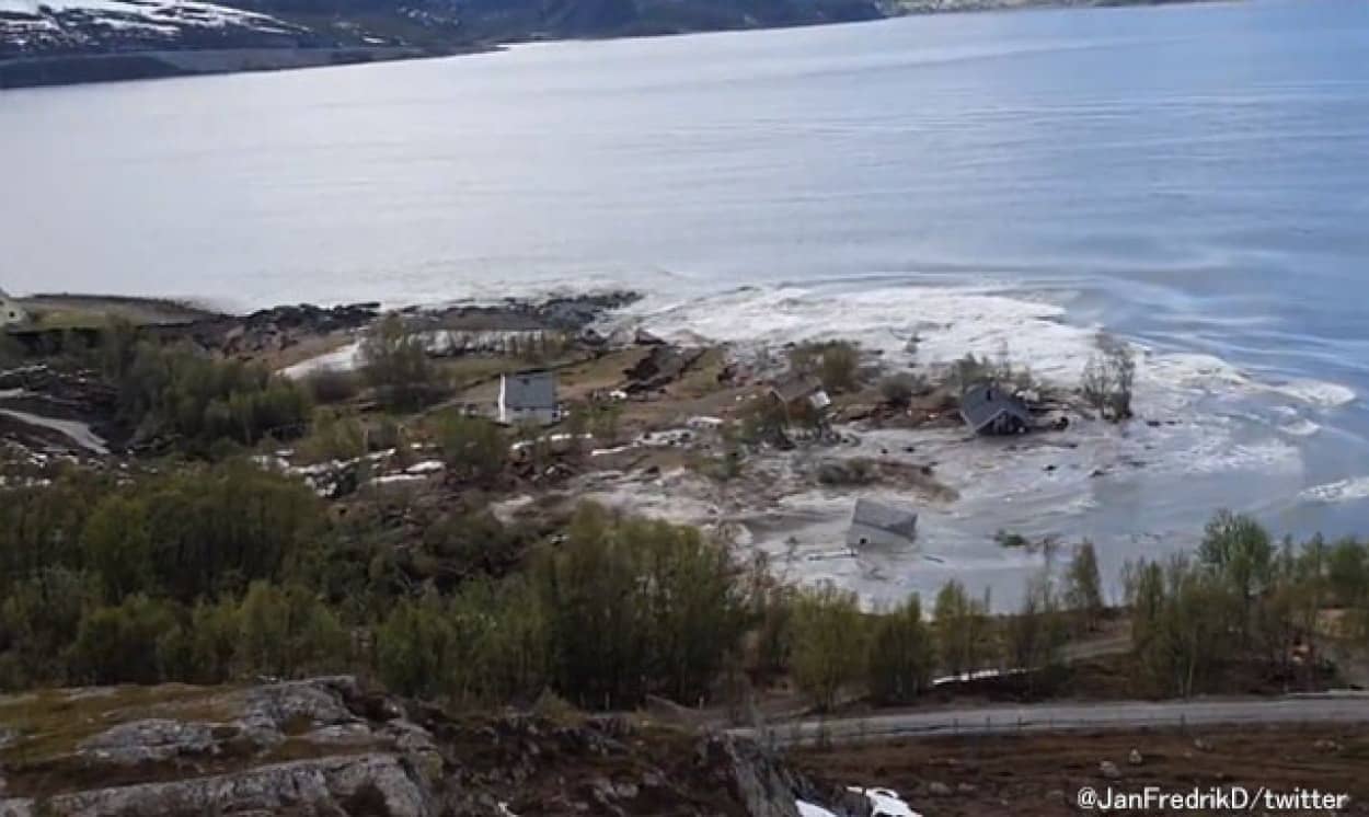 ノルウェーの地滑り