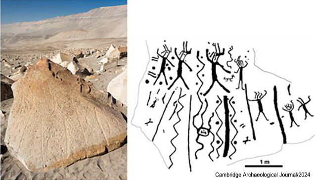 2000年前のペルーの岩絵は幻覚剤によるサイケデリックな儀式を表現しているのかもしれない