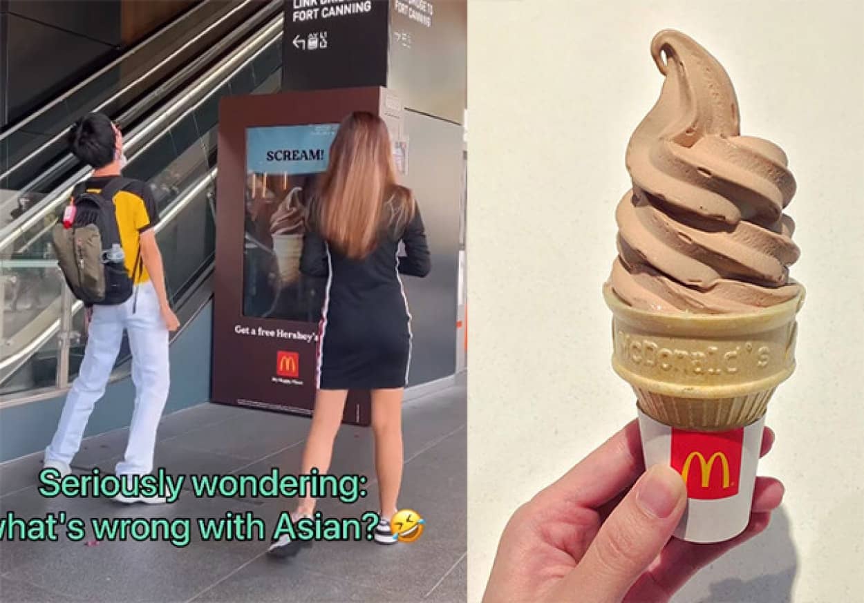 絶叫でアイスクリーム、マクドナルド