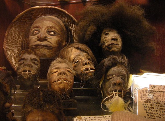 装飾用に加工された人間の頭部 干し首 という文化とその作り方 カラパイア