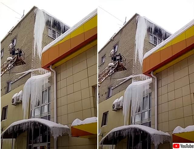 嫌な予感は的中する プロでも失敗することもある つらら落とし カラパイア