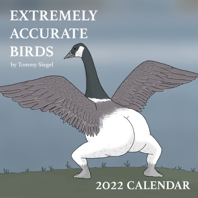 バードウォッチャーが長年の観察経験を生かして作り上げた2022年野鳥カレンダー（ただし下半身をのぞく）