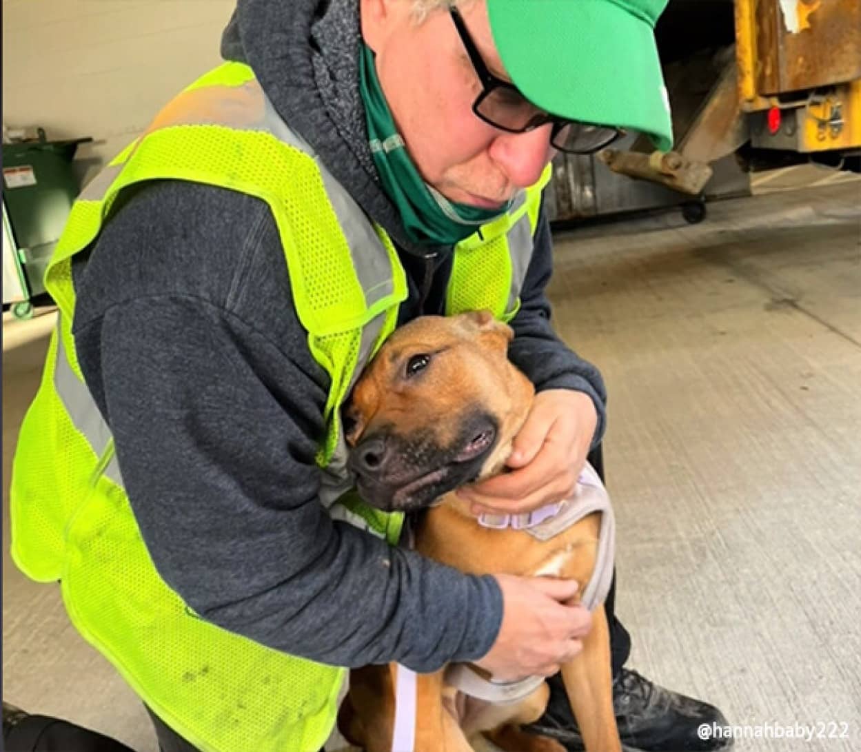 犬とゴミ収集作業員の特別な絆