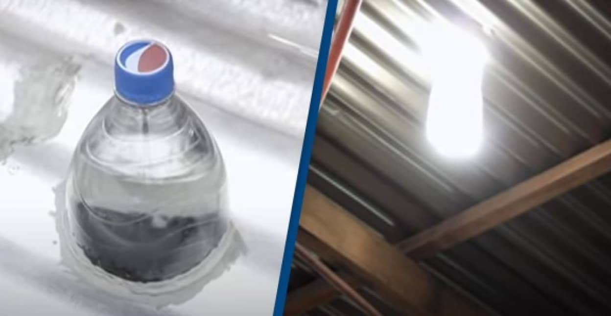 ペットボトルが電球代わりに、電気のない場所に光を届ける運動