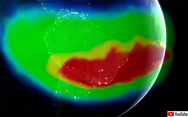 地球の磁場異変。大西洋上空の巨大な地磁気異常の謎をNASAが追跡