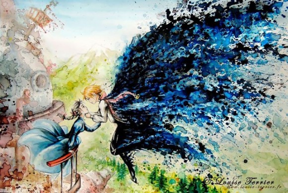 ジブリアニメを愛するフランス人が描いた水彩画 カラパイア