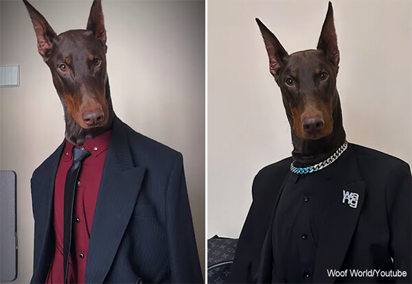 イケメンすぎて推せる。ドーベルマン犬のファッションモデルは画像加工なしでこんなにかっこいい