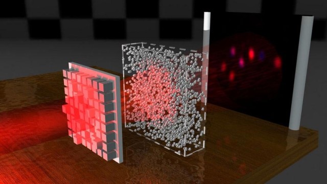 不透明な物体を通過して反対側に映像を投影できる非破壊ビームが開発される