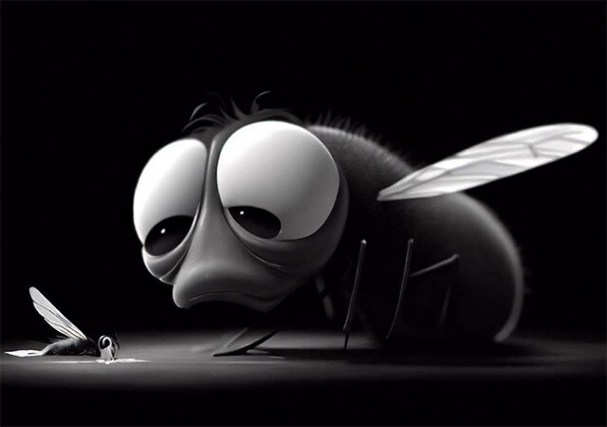 仲間の死体を見たハエの寿命が縮む理由