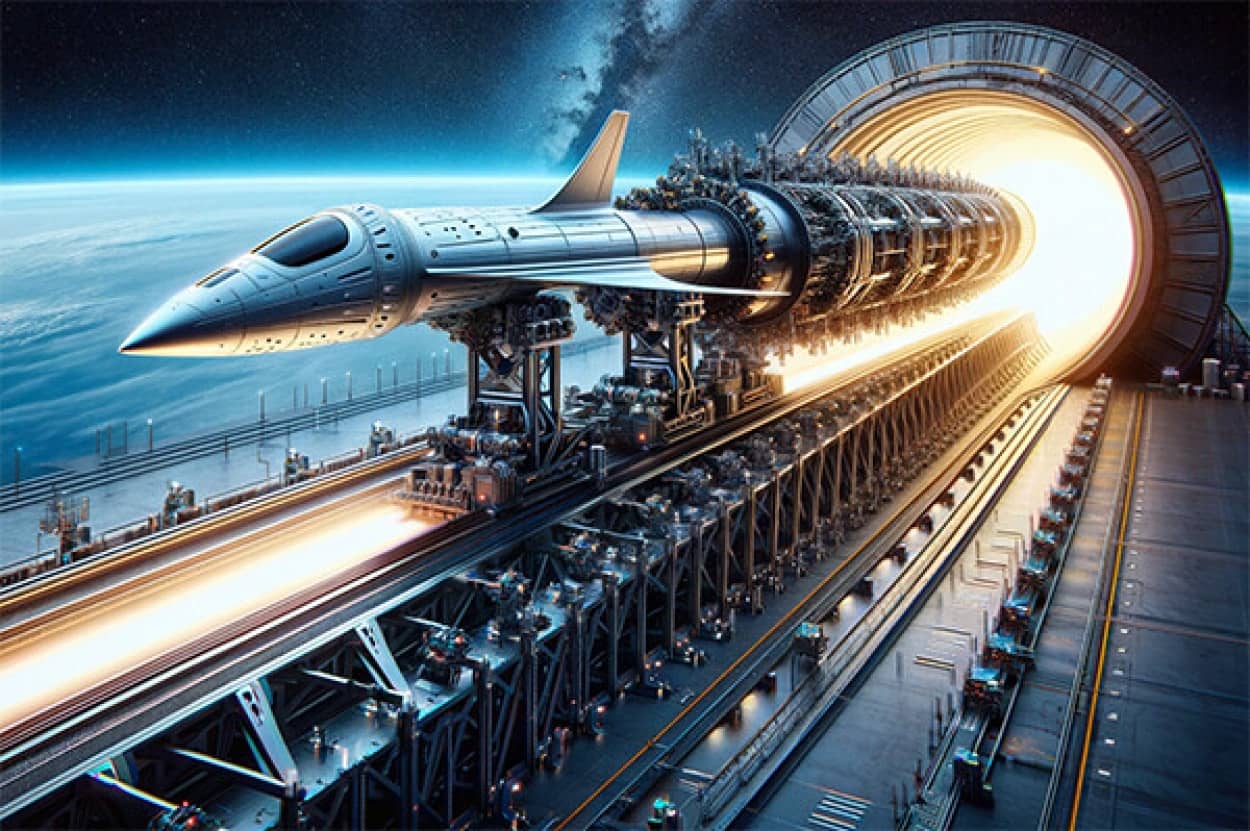 巨大レールガンで宇宙船を打ち上げる計画が中国で進められている