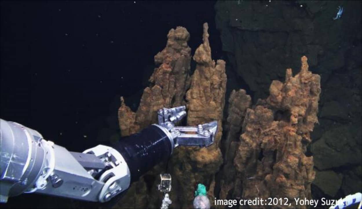 深海底の熱水噴出孔で磁場を感知する細菌を発見