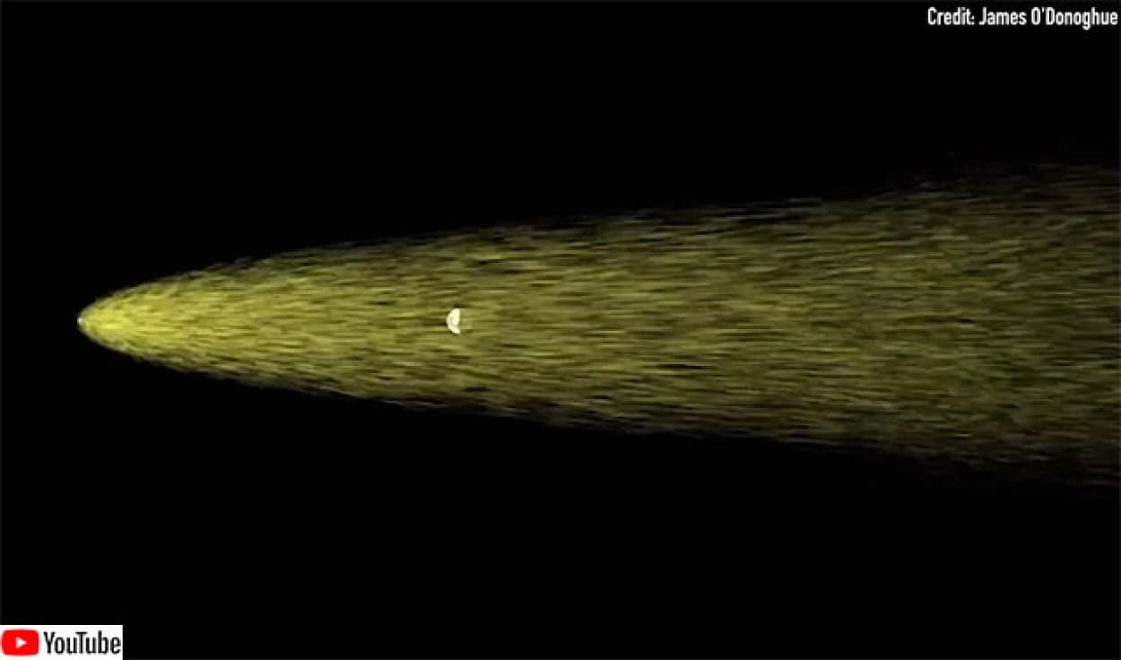 彗星のような月のナトリウム尾