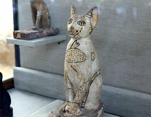 古代ピラミッドの墓の中から数十体の猫のミイラが発見される 他にも