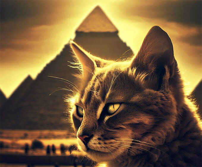 古代エジプト人は飼い猫が死ぬと家族全員が眉毛を剃り弔意を表していた