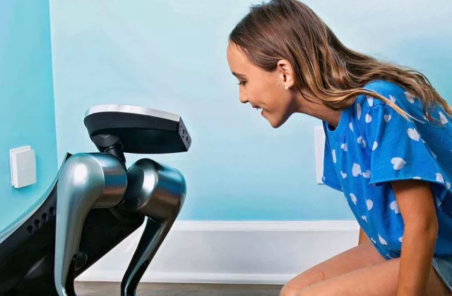 人間の感情を読みとって反応する、高性能AIが搭載された犬型ロボットが登場