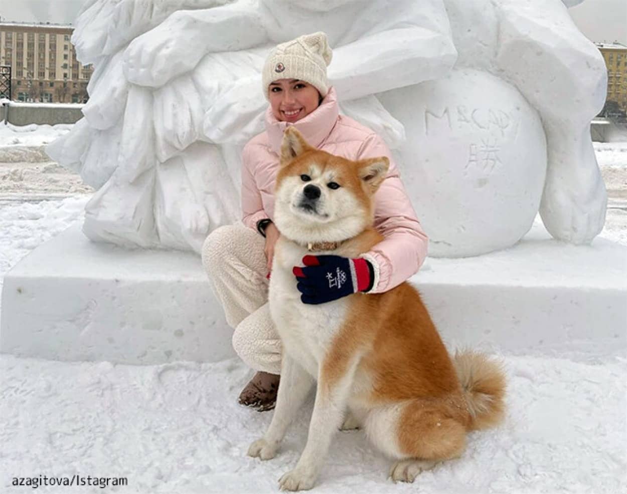 こんなに大きくなりました！ザギトワさんの愛犬「マサル」の今の姿