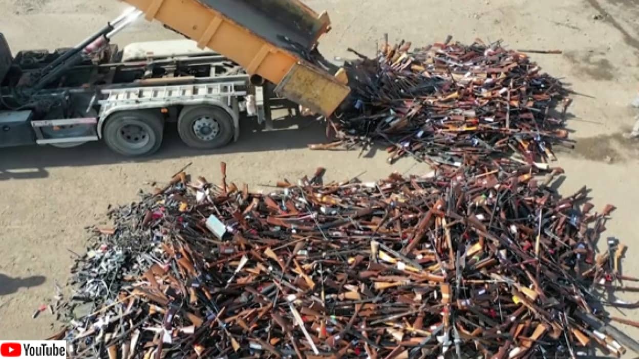 ベルギーで銃を回収、22000丁を溶かしその金属をリサイクル