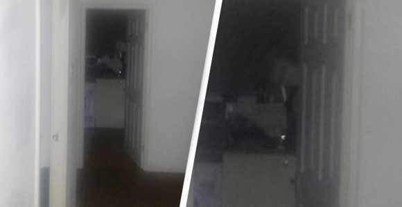 そこにいたんかい 台所のドアからひょっこり顔を現した幽霊らしきもの カラパイア そこにいたんかい 台所のドアからひょっこり顔を現した幽霊らしきもの カラパイア
