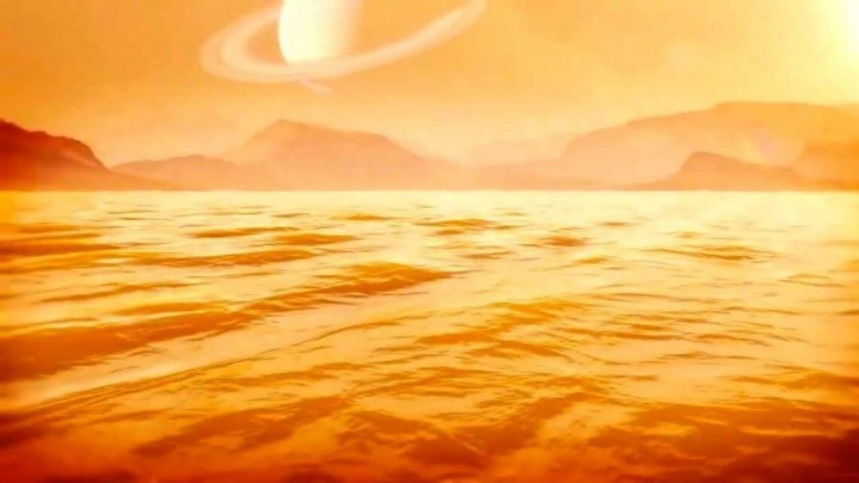 土星の衛星、タイタンの海の深さは300メートルと推測