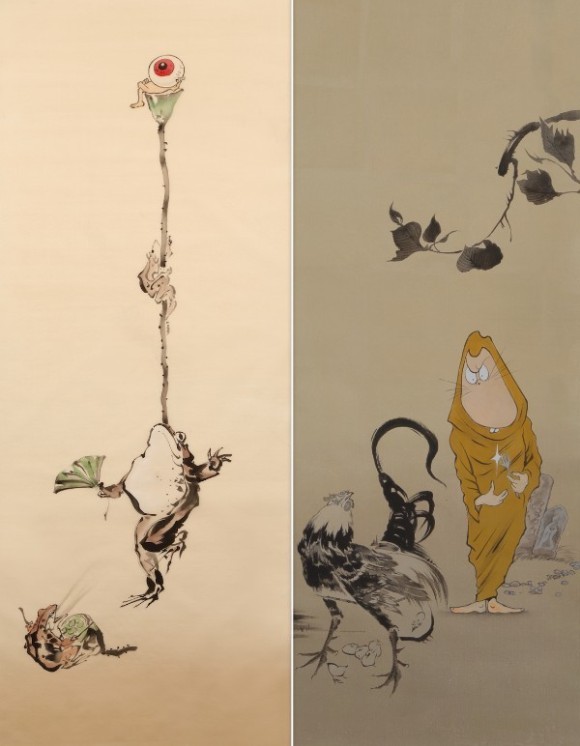 ゲゲゲ妖怪が日本画にしっくり馴染んでる いにしえの絵師と ゲゲゲの鬼太郎 のコラボが秀逸 カラパイア