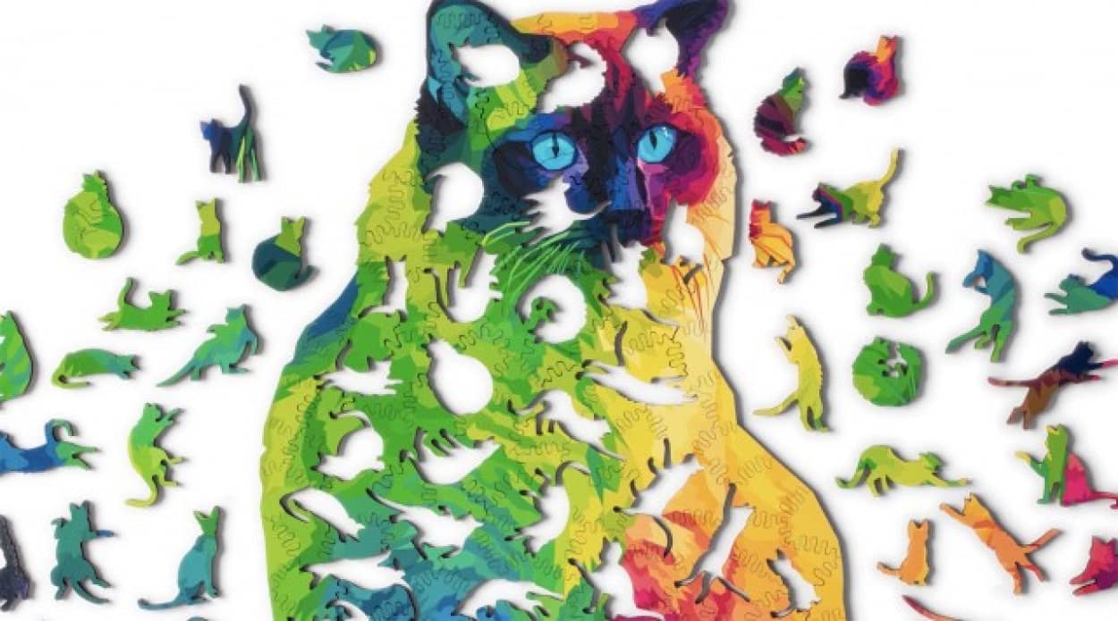 猫づくしな猫型ジグソーパズル