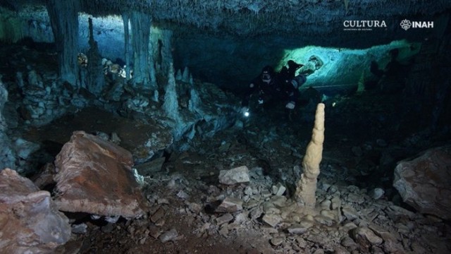 水中洞窟で1万2000年前の鉱山発見