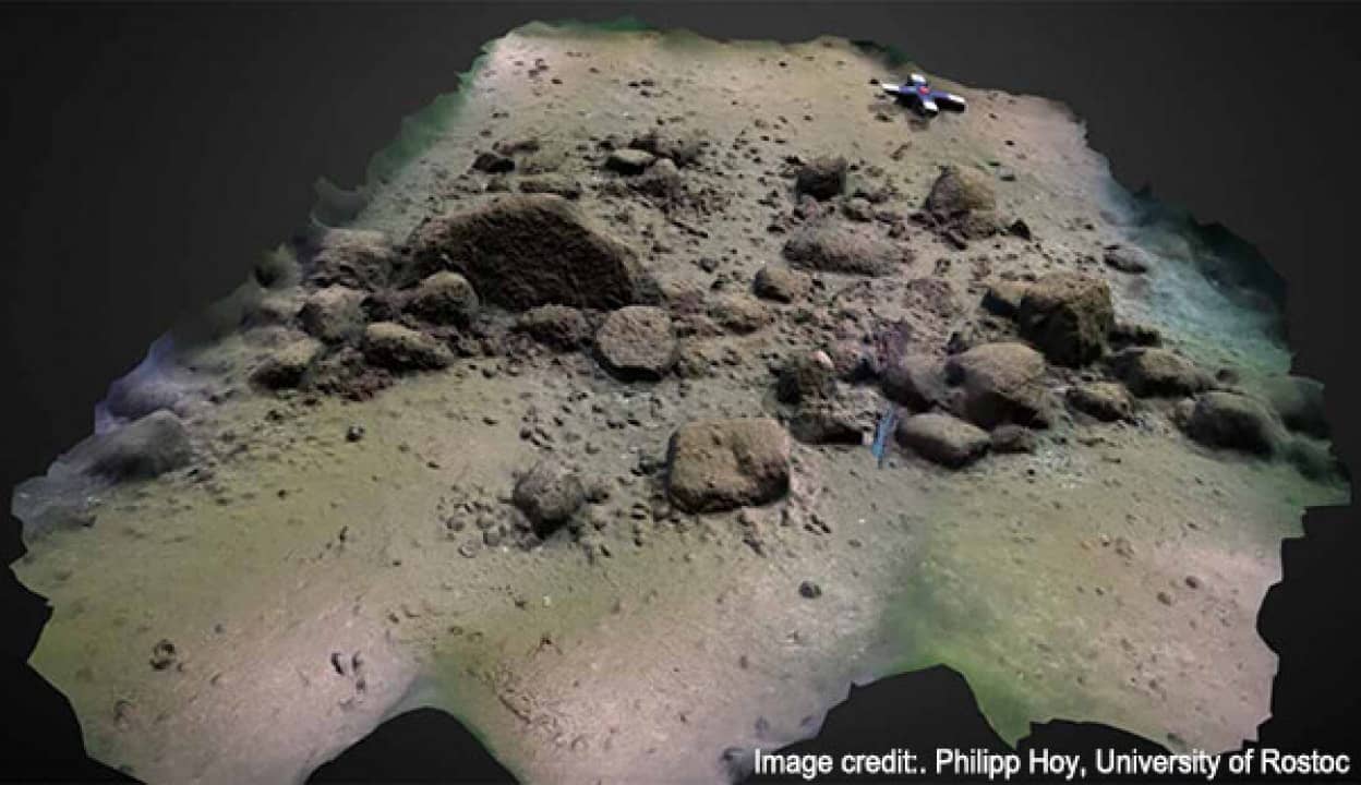 バルト海の底に隠されていた1万1000年前の古代の巨大構造物