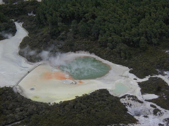 炭酸水がぶくぶく噴出す天然温泉 ニュージーランド シャンパンプール カラパイア 炭酸水がぶくぶく噴出す天然温泉 ニュージーランド シャンパンプール カラパイア