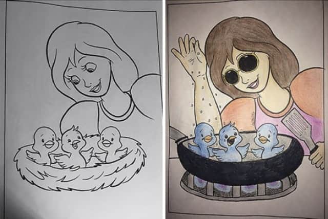 汚れちまった心だもんだから 子どものぬり絵を大人が塗ったら邪心が溢れて止まらない カラパイア 汚れちまった心だもんだから 子どものぬり絵を大人が塗ったら邪心が溢れて止まらない カラパイア