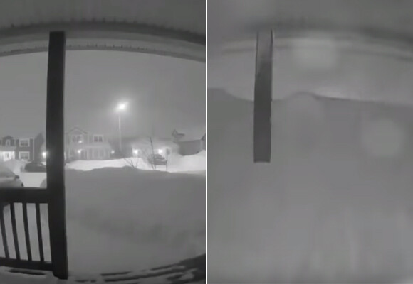 そして何も見えなくなった カナダの積雪24時間を30秒で に関する海外の反応 カラパイア
