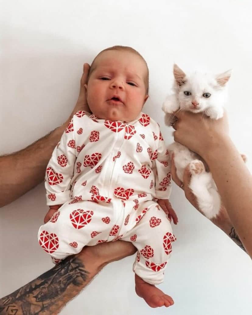 baby and cat_e