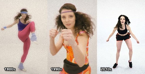 こんなに変化した 過去100年における女性のフィットネスダンスの遷移を100秒で振り返る カラパイア