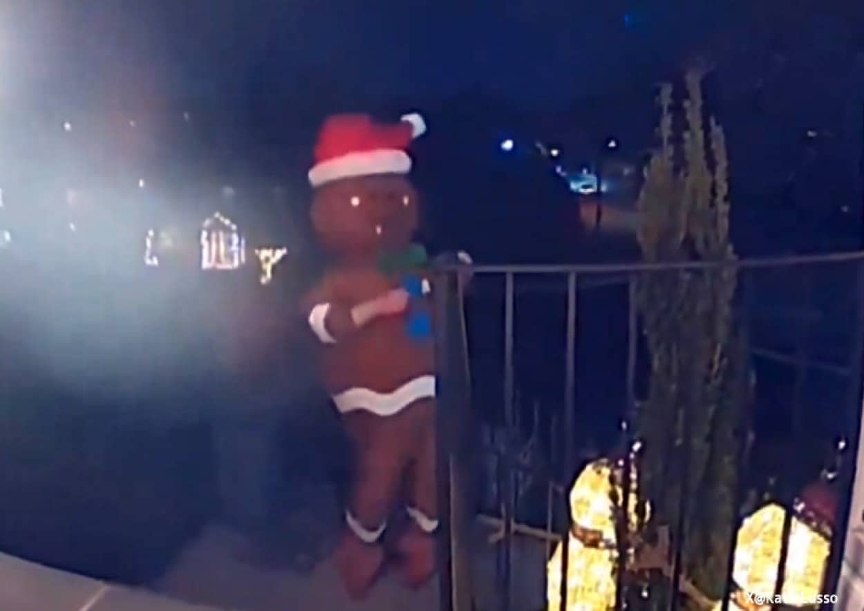 突如出没したジンジャーブレッドマン