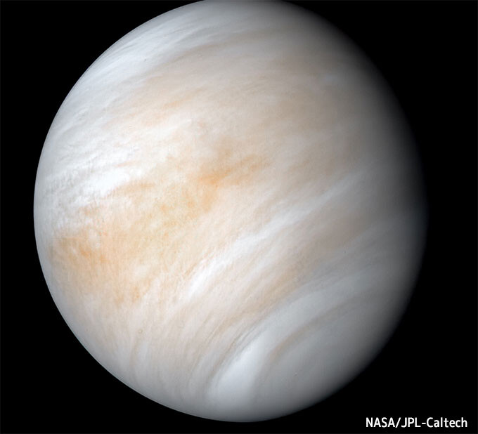 金星の昼側で大気に酸素が含まれていることがはじめて検出される