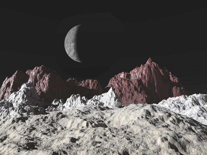 冥王星の3D予想図
