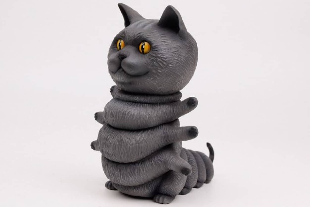 猫好き イモムシ好きは一挙両得グッズ 頭部や胴体が動く可動フィギュア キティピラー の予約販売がはじまった カラパイア